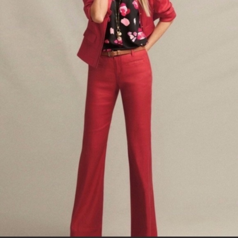 CABI valentine trouser in Cranberry Crush